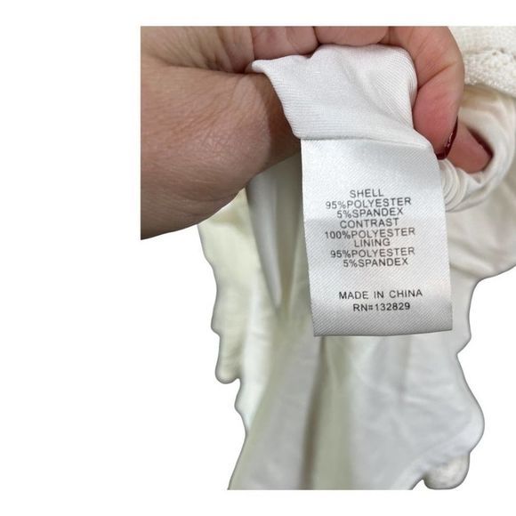 NWT Michael Costello x Revolve‎ Boho White Orchid Off Shoulder White Mini Dress - Picture 10 of 11